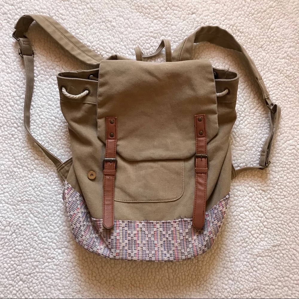 ** SOLD Black Poppy Backpack